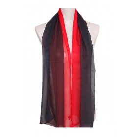 Two Tone Silky Long Scarf